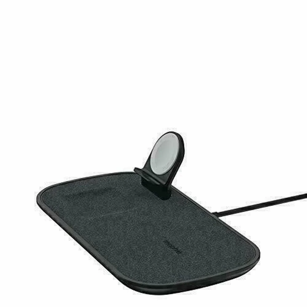 Mophie 3-in-1 Wireless Charging Pad for iPhone, Air Pods, and Apple Watch, Black